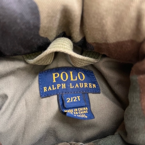 Polo Ralph Lauren Kids Green 2T Cotton Patch Field Coat - Ideal for Fall/Winter - Picture 4 of 6